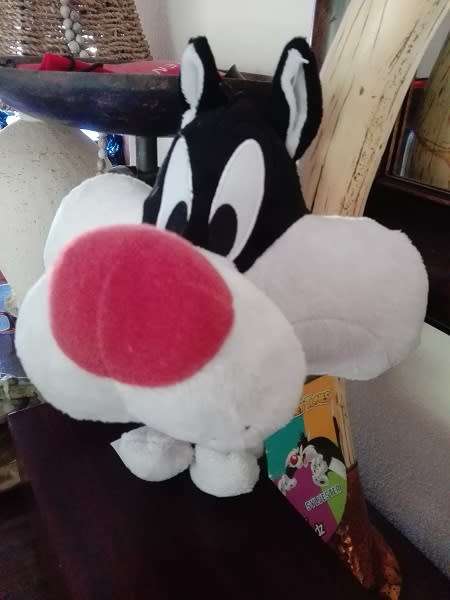 Big Headz Sylvester the Cat - Soft Plush Looney Tunes Collection Toy with Tags!