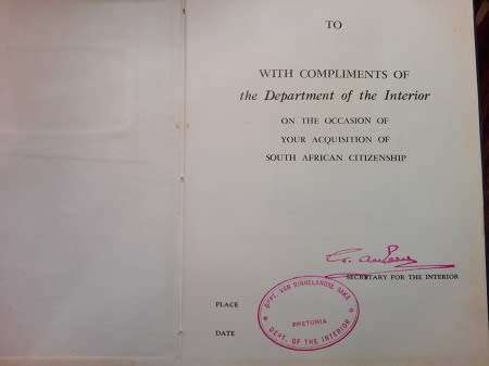`At Thy Call...` Booklet issued to immigrants for citizenship 1960`s & 1970`s.