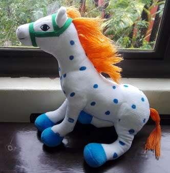 Pippi Longstocking's Horse Alfonso. Cute plush toy.  33cm.
