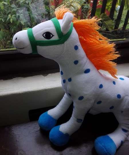Pippi Longstocking's Horse Alfonso. Cute plush toy.  33cm.