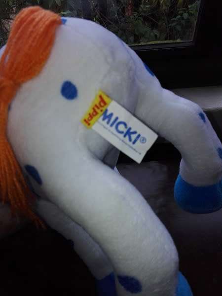 Pippi Longstocking's Horse Alfonso. Cute plush toy.  33cm.