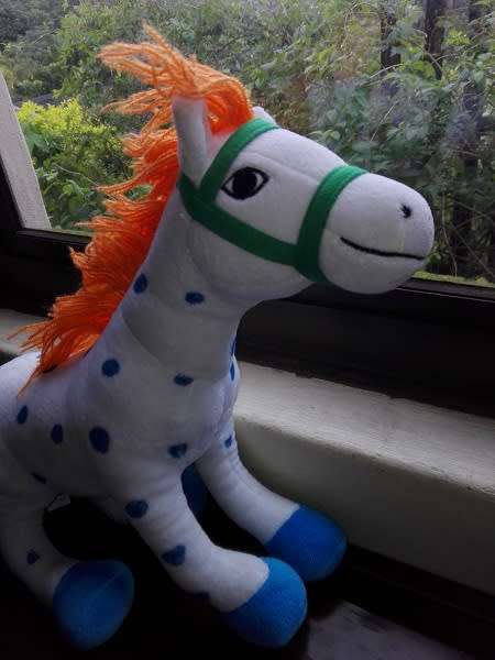 Pippi Longstocking's Horse Alfonso. Cute plush toy.  33cm.