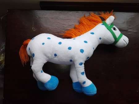 Pippi Longstocking's Horse Alfonso. Cute plush toy.  33cm.