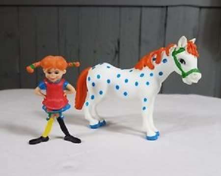 Pippi Longstocking's Horse Alfonso. Cute plush toy.  33cm.