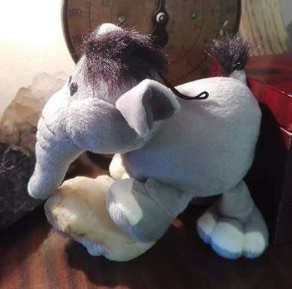 Funky Fritzy the Elephant.  Beautiful Little Squeaky Toy!  15cm.