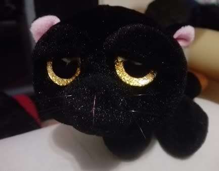 All about Nature - Wild Planet plush Black Cat soft toy.