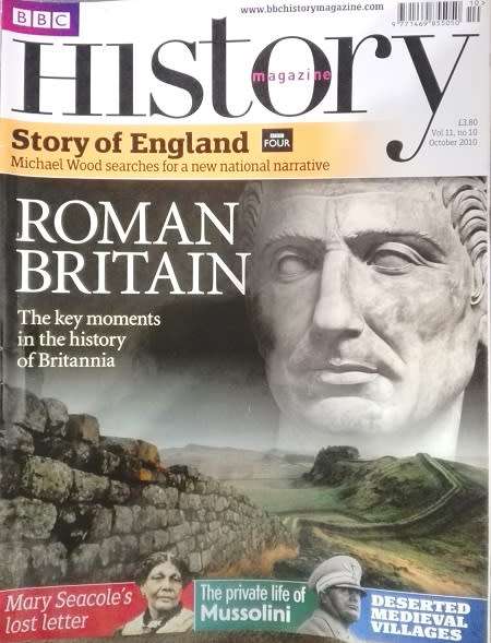 Rare BBC History Magazine. Vol 11. No 10. Roman Britain.