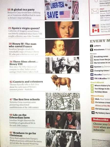 Rare BBC History Magazine. Vol 11. No 13. Boston Tea Party.
