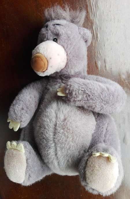 Disney's Jungle Book Baloo the Bear.  Vintage plush soft toy.  26cm.