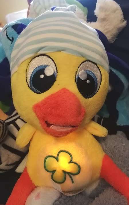 Yellow Migros Duck with light in tummy.  Super special price!!