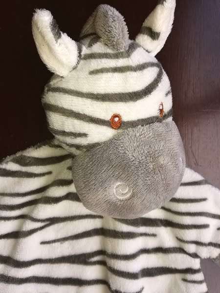 Suki Baby Zooma Zebra Soft Boa - Plush Baby Comfort/Toy Blanket.