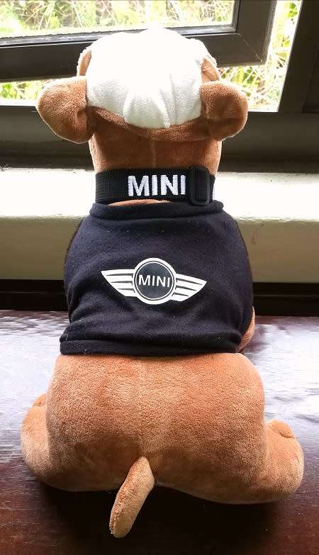 RARE MINI Genuine Bulldog. Branded soft plush toy.  Fun, Fun, Fun!