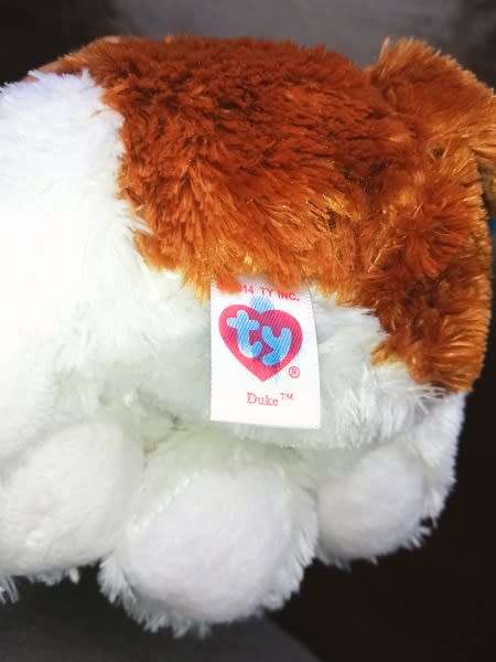 Duke, the big, sparkly eyed. Plush soft toy from TY. 22cm.
