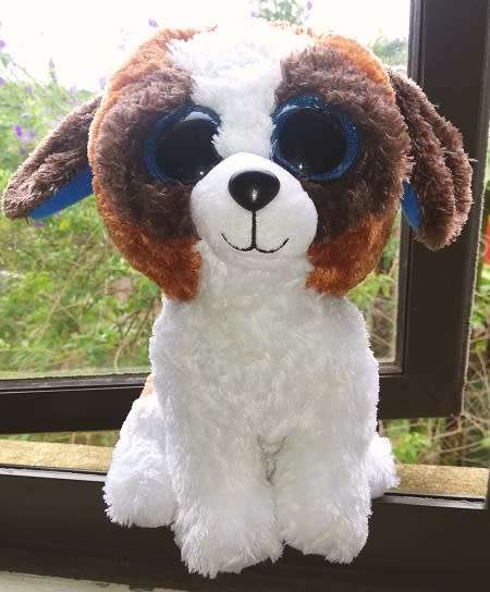 Duke, the big, sparkly eyed. Plush soft toy from TY. 22cm.