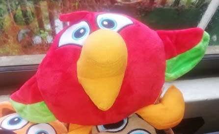Imported Crazy Pets.  Grace the super soft Bird.  28cm.