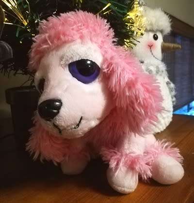 Russ Berrie - Lil` Peepers Susi the Pink Poodle.  Super Price!  24cm.