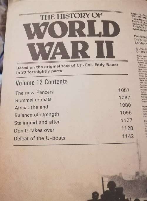 The History of World War 2.  Volume 12.  An Orbis Publication.