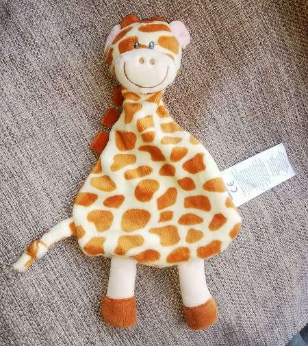 Guz the Giraffe -  Plush Baby Comfort/Toy Blanket.