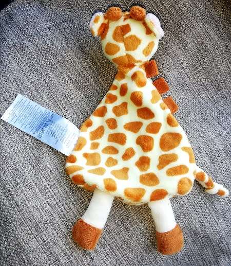 Guz the Giraffe -  Plush Baby Comfort/Toy Blanket.