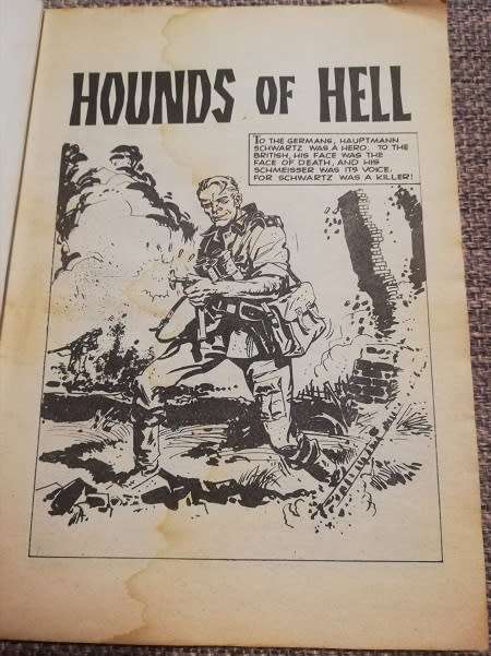 1x War Picture Library Vintage Comic Book!  Hounds of Hell!