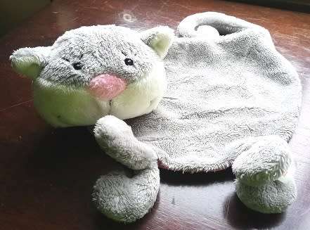 Cute Cat -  Plush Baby Comfort/Toy Blanket made by Esprit - Kids and Play.