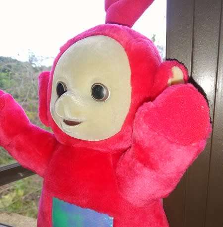 Vintage Teletubbies - Po, Large Red Tellytubby Plush Toy.  40cm.