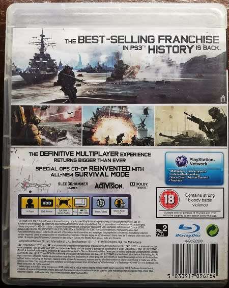 PS3 Call Of Duty Modern Warfare 3.