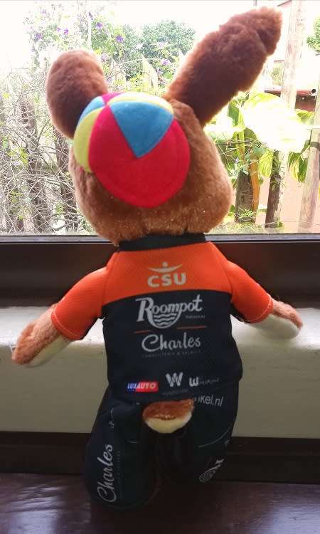 Roompot Charles Bunny.  Plush, Sporty Soft Toy! Cheap! 38cm.