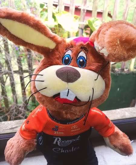 Roompot Charles Bunny.  Plush, Sporty Soft Toy! Cheap! 38cm.