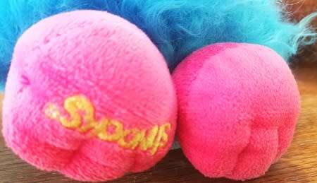 Shnooks Shazam a plush Troll Toy with Pink & Turquoise Hair!  18cm.