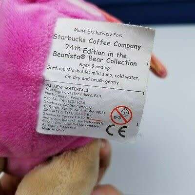 Starbucks Coffee Company 2008. 74th Edition Bearista Bear Collection with Butterfly Outfit. 30cm.