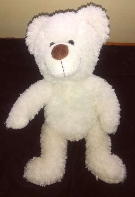Beautiful Sunkid White Bear with Wings.  Soft and huggable!
