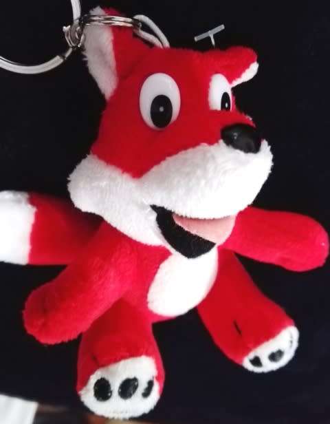 UBS Topsy Red Fox Keyholder!  Cheap!  10cm.