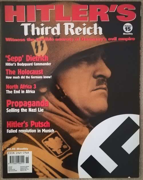 Hitler's Third Reich Magazine. 1998 Volume 15. Monthly. Collect them all!
