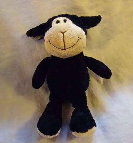 Kinder Black Sheep soft toy.  Cute as a Button!  25cm.