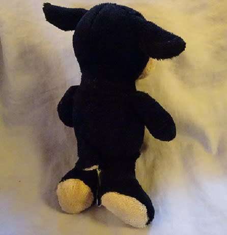 Kinder Black Sheep soft toy.  Cute as a Button!  25cm.