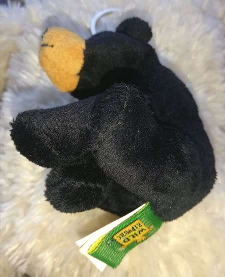Wild Republic.  Cutest little Black Bear keyholder!  10cm.  Cheap Price!