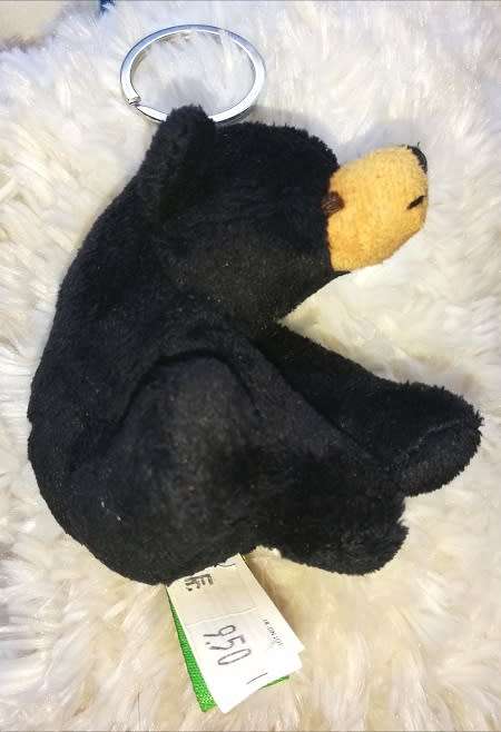 Wild Republic.  Cutest little Black Bear keyholder!  10cm.  Cheap Price!
