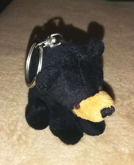 Wild Republic.  Cutest little Black Bear keyholder!  10cm.  Cheap Price!