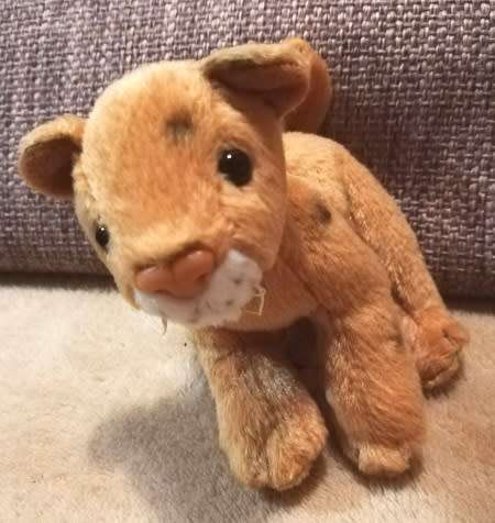 Anna Plush Club.  Cutest little Cheetah Cub keyholder!  12cm.