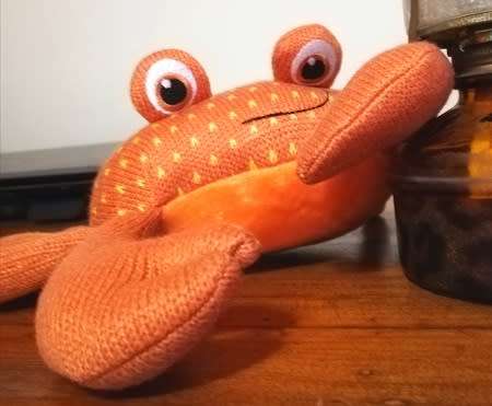 `Crabley Awesome` Supremia AG Toy. Big eyed, super soft Crab!