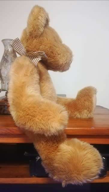 Russ Berrie Thatcher Bear - Item no 23157. Golden Gorgeous Bear! 50cm.
