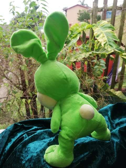 Hoppity the Green Bunny - Migros/Frey super soft toy! 35cm.