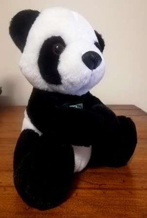 Beautiful little Bamboo, the Panda.  Plush L'Oreal soft toy!  20cm.
