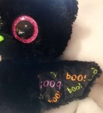 TY Dart the Funky Bat! A Beanie Boo Plush Soft Toy.  18cm.