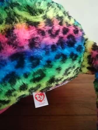 Dotty Leopard Beanie Boo! TY's Silk Large Plush Toy!  45cm.