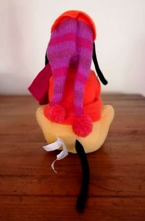 Pluto with a Orange Sweater. A Walt Disney Company Plush Soft Toy. 25cm.