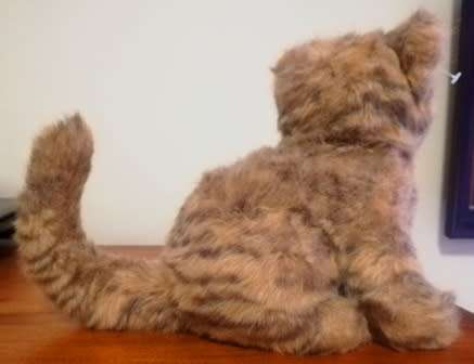 Toffee the Tabby. A Beautiful Plush Brown Cat. 25cm.