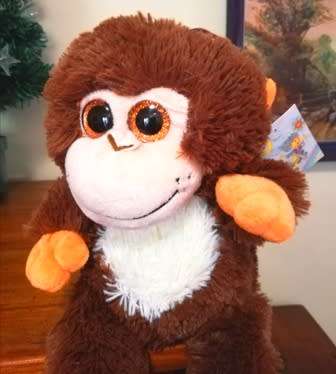 Coconut, the big, sparkley eyed monkey by Laurana Products.  Bargain!  35cm.