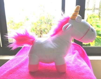 Agnes's Favourite, "Fluffy" Unicorn Pony Toy from "Despicable Me" Movie.
